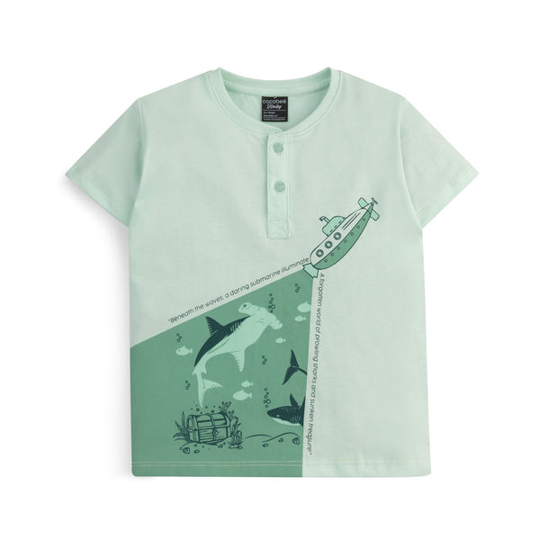 Ocean Dive Aqua Henley
