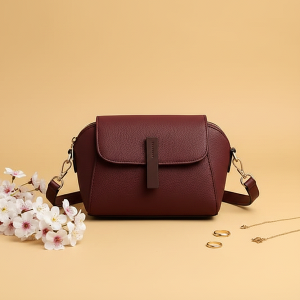 Cavelle Maroon Crossbody Purse for Women – Stylish Everyday Bag