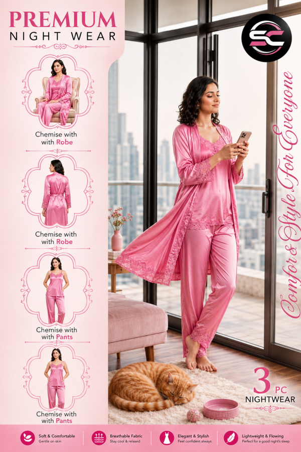 3 piece premium nighty