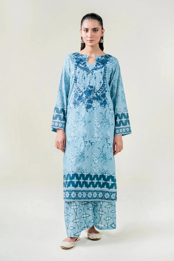 2PC Stitched Printed Lawn Shirt & Trouser | RTW-RKTE-3863