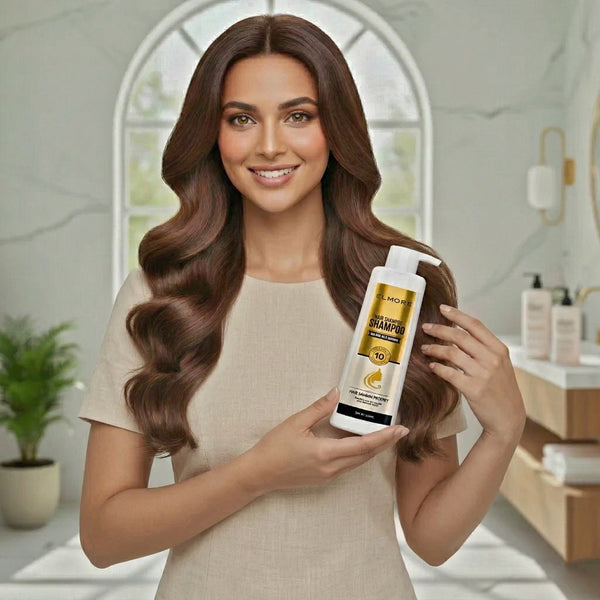 Elmore Hair Coloring Shampoo – Dark Brown