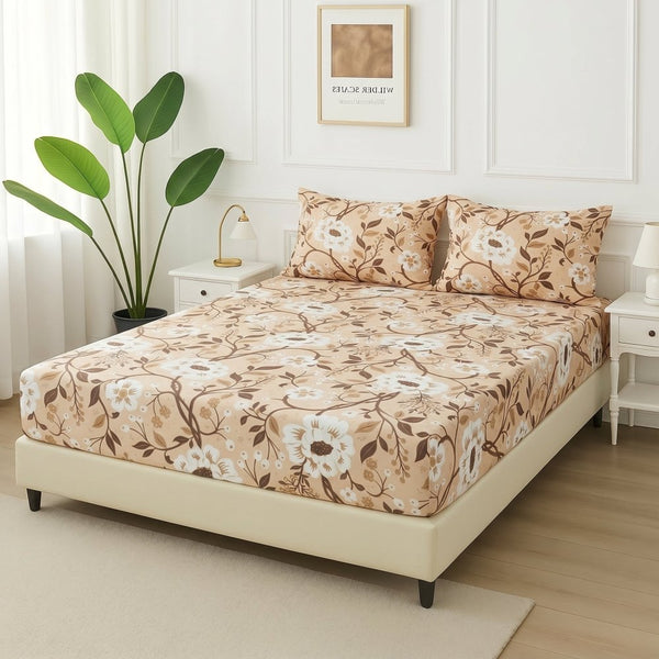 Toasted Cinnamon Vine - Fitted Bedsheet Set
