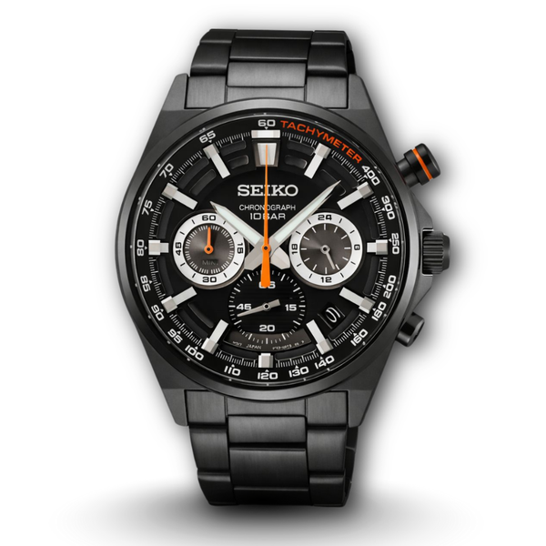 Seiko SSB399 Men's black watch
