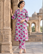 2 Pieces - Winter Slub Unstitched Powder Blue linen Allover Suit