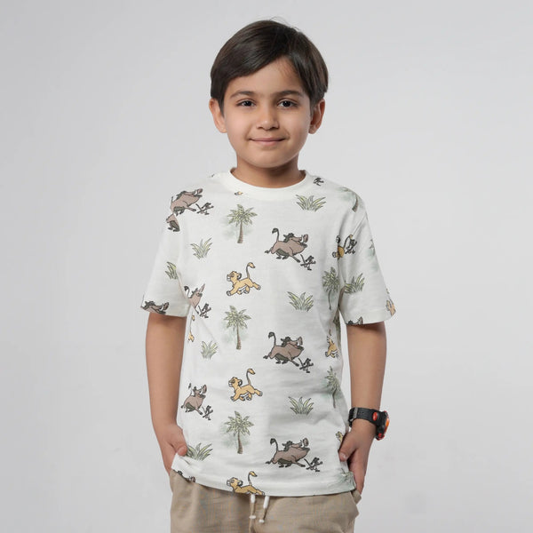 Boys Lion King Printed Tee