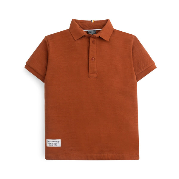 Vintage Rust Knit Polo