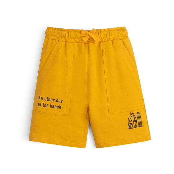Yellow Wave Play Shorts