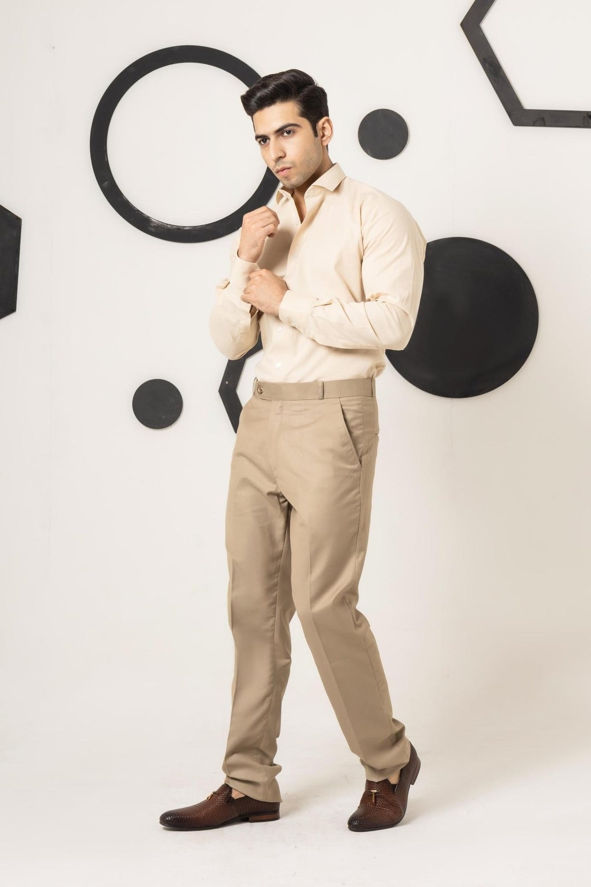 Beige Formal Pant