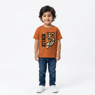 TIGER ATTACK KID T SHIRT