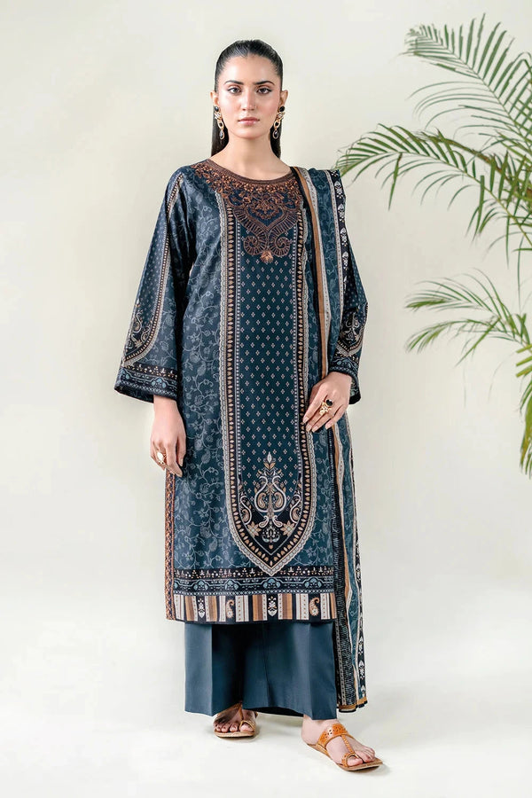 3PC Stitched Embroidered Lawn Suit | KL-RTW-3773