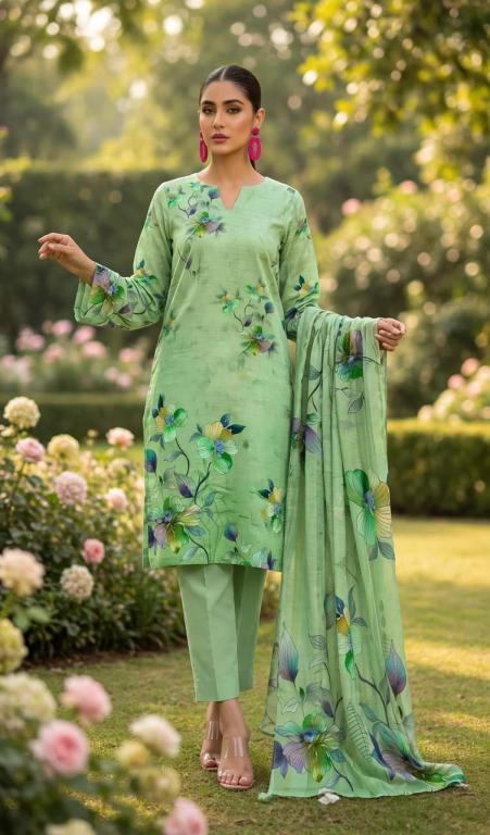 ICONIC BROTHERS RANGE BAHARAN Premium 3-Piece Slub Wool Collection - Design 05