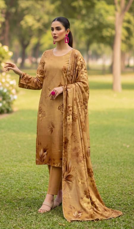 ICONIC BROTHERS RANGE BAHARAN Premium 3-Piece Slub Wool Collection - Design 02