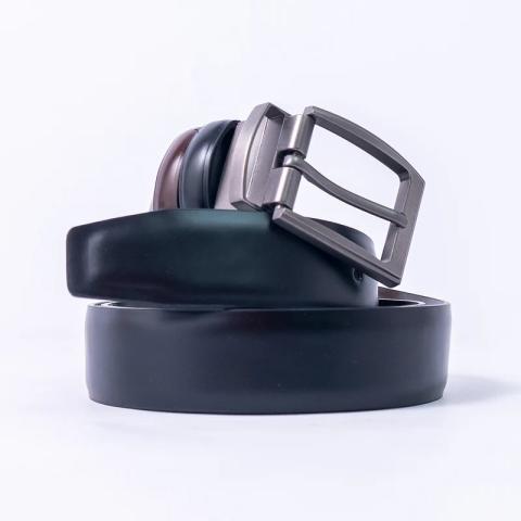 Eternity Men Black & Chocolate Brown Reversible Belt
