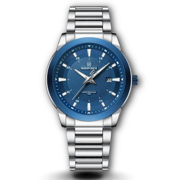 NAVIFORCE NF 8029 Luminous Date Clock Stainless Steel Waterproof Male Quartz