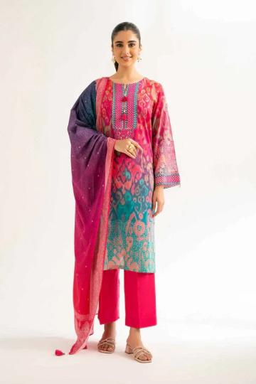 2Piece - Digital Printed Embroidered Suit - 1927