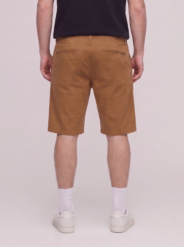 Men Chino Shorts - Camel Brown
