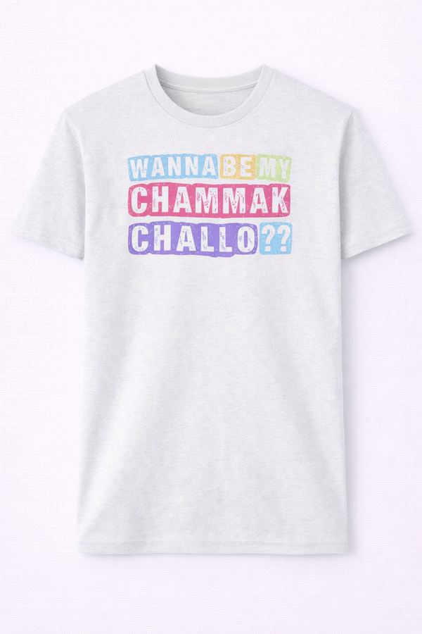 Wanna Be My Chammak Challo Men's Tee Shirt white
