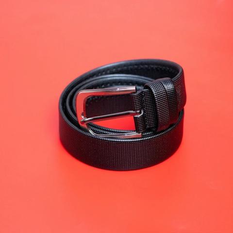 Eternity Men Black Doted Belt