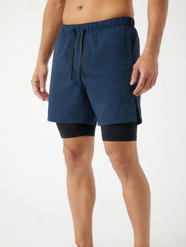 Imported Compression Shorts - Navy