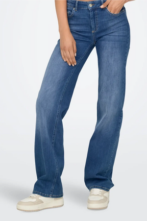 Luna High Waist Wide Blue