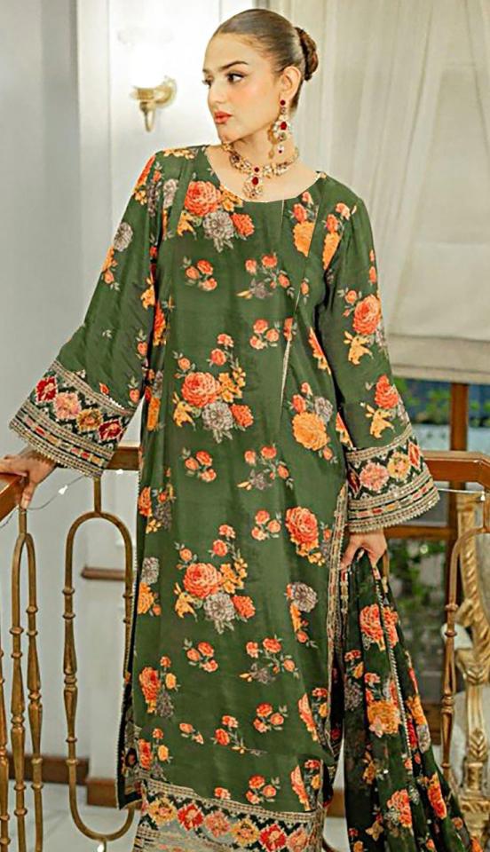 SAFA – DORIA LINEN PRINTED 3-piece - Design 04