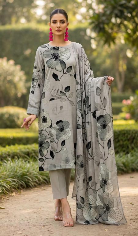 ICONIC BROTHERS RANGE BAHARAN Premium 3-Piece Slub Wool Collection - Design 09