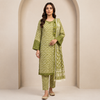 PC-37 Embroidered 3Pc Stitched Party Wear Suit