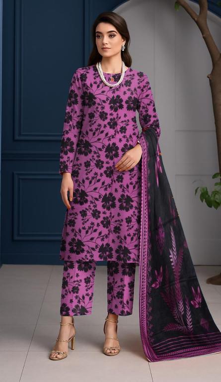 SAFA – DORIA LINEN PRINTED 3-piece - Design 06