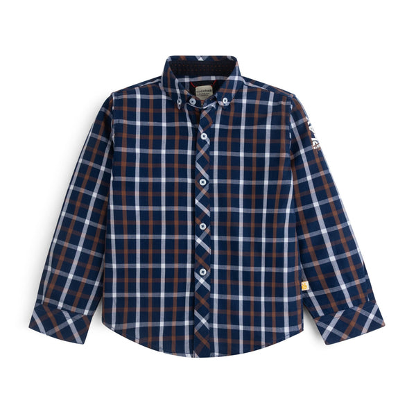Blue Check Button-Down Shirt