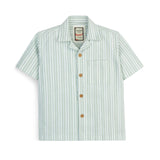 Pinstripe Camp Collar Shirt