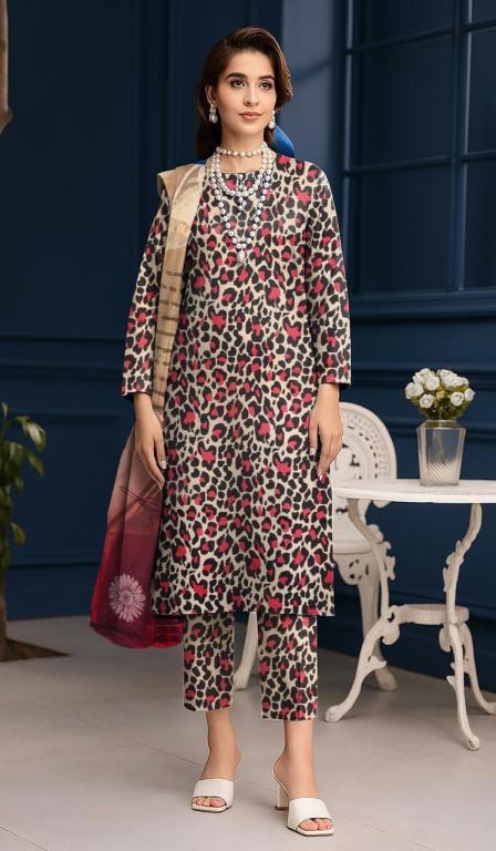 SAFA – DORIA LINEN PRINTED 3-piece - Design 05
