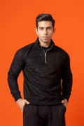 Scuba Black Quarter-Zip Sweatshirt