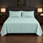 Premium Plain Bedsheet Set - Sage Green
