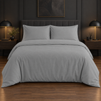 Premium Plain Bedsheet Set - Light Grey