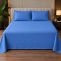 Classic Stripe Bedsheet Set - Blue