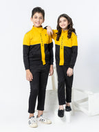 Mock Neck Tracksuit For Boys & Girls, Fleece #VWT02-B