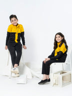 Mock Neck Tracksuit For Boys & Girls, Fleece #VWT02-B