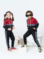 Hooded Tracksuit For Boys & Girls, Fleece #VWT06-A