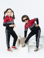 Hooded Tracksuit For Boys & Girls, Fleece #VWT06-A