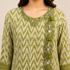 PC-37 Embroidered 3Pc Stitched Party Wear Suit