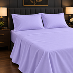 Premium Plain Bedsheet Set - Lilac