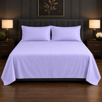 Premium Plain Bedsheet Set - Lilac