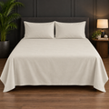 Premium Plain Bedsheet Set - Off White