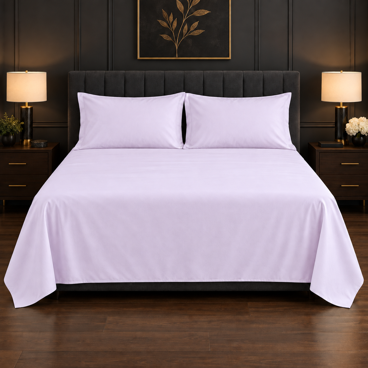 Premium Plain Bedsheet Set - White