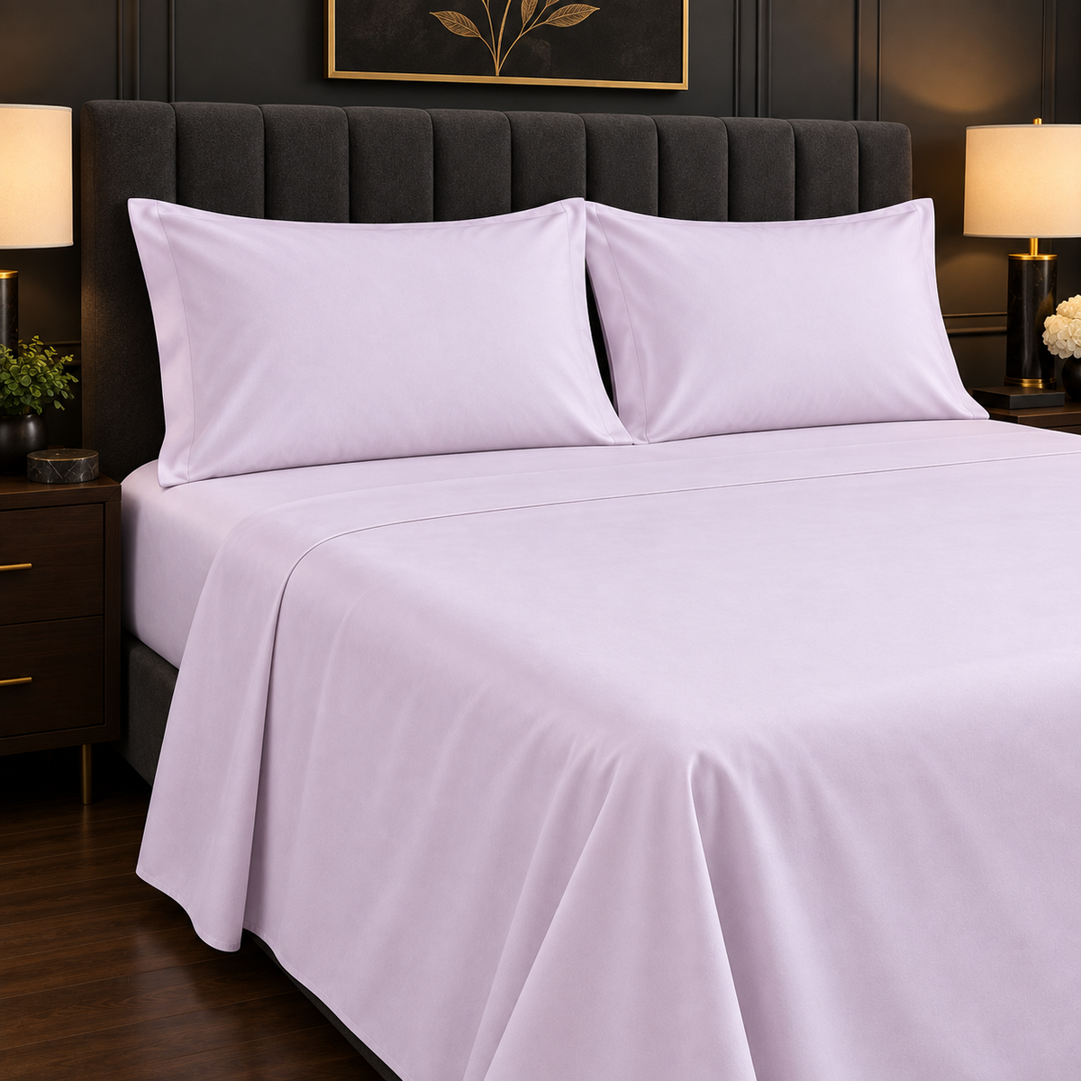 Premium Plain Bedsheet Set - White