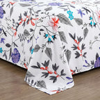 Wildflower Print Bedsheet Set close-up of print and pillow covers